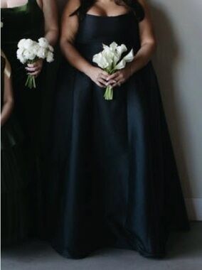 GALINA SIGNATURE Strapless Mikado Exaggerated Hip Ball Gown